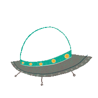 Espacio Nave Sticker by Catapulta editores