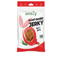 unisoyjerky hot spicy plantbased veganjerky Sticker