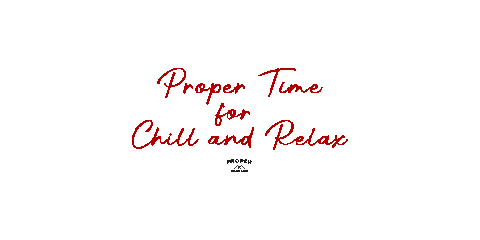Chill Relax Sticker by Proper Cuts & Shaves