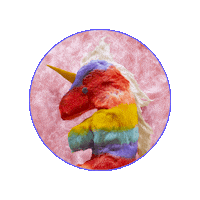 collectifpierreetmarie art licorne pierreetmarie lespaysagesrevolutionnaires Sticker
