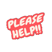 Please Help Sticker by blushmaker
