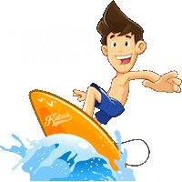 Surf Senggigi Sticker by Kubus Digital
