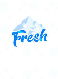 Snow Freezing Sticker by Cakespace.co