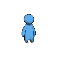 topiaio art blue chill relax Sticker
