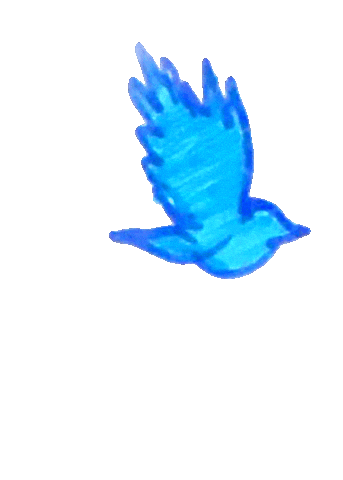 Blue Bird Sticker
