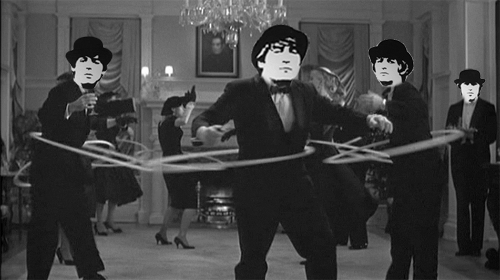 the beatles hula hoop GIF