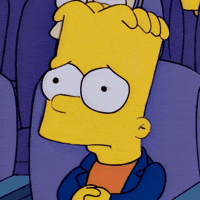 Scared The Simpsons GIF