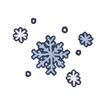 Ice Storm Illustration Sticker
