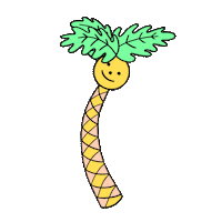 palm tree dance Sticker by WH8S