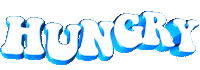 hungry text Sticker