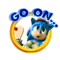 Go On Sonic Movie Sticker by Sonic The Hedgehog