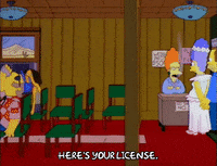 Season 3 Wedding GIF by The Simpsons