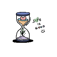 Life Is Good Love Sticker