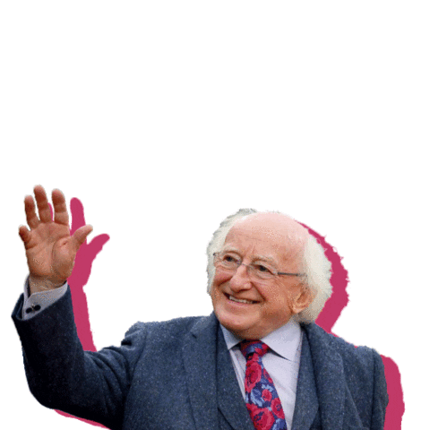 Michael D Higgins Sticker by TG4TV