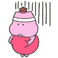 Hippo Sticker