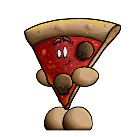 Iti63 giphyupload hi pizza hey Sticker