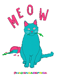 Cats Meow Sticker by Frida's Plants