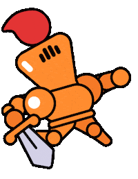 samstoney running scared fantasy sword Sticker