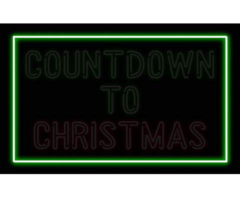 Christmas Neon Sticker by AllWriteByMe