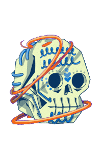 TROOPLAB halloween dead familia raven Sticker