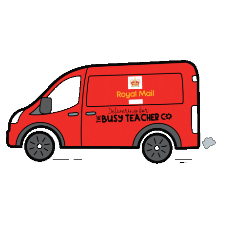 TheBusyTeacherCo giphyupload royal mail postie tbtco Sticker