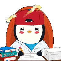 Tired Burnt Out Sticker by Pudgy Penguins