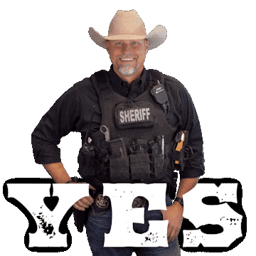 Yes Sticker by Pinal County Sheriff's Office