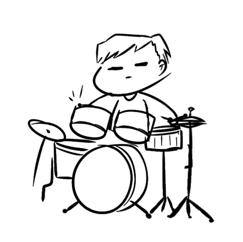 alina923 giphyupload music sound drums Sticker