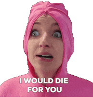 I Would Die For You Sticker by Loryn Powell