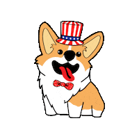 American Dog Sticker by Petique, Inc.