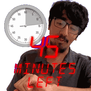 45 Minutes 45Min Sticker