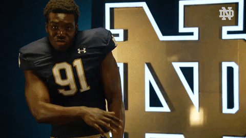 Notre Dame Dancing GIF by Notre Dame Fighting Irish