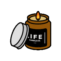 lifecandleco retro relax autumn self care Sticker