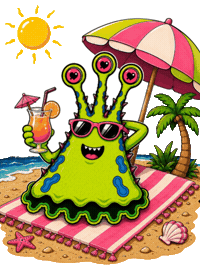 Summer Beach Sticker