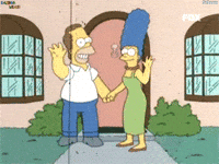 the simpsons hello GIF