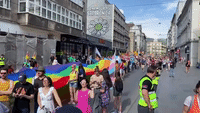 Crowds Take Part in Sarajevo's Gay Pride Parade