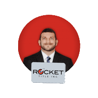 RocketTitleInc rocket title inc rocket title employee rocket title mike Sticker