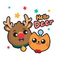 Deer Hello Sticker by BerjayaTimesSquare