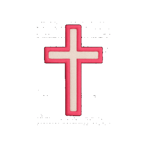Cross Embroidery Sticker by Customnumbered