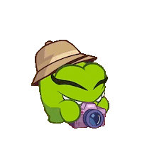 Photo Flash Sticker by Om Nom