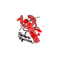 fischereitegernsee cheers bayern prost lobster Sticker