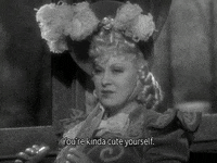 compliment pick up line mae west youre kinda cute yourself GIF