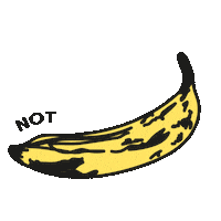 apertoestudio art banana pop art gifart Sticker