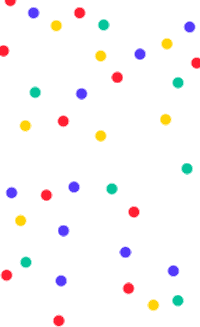 fa__y lights dots ohf clolors Sticker