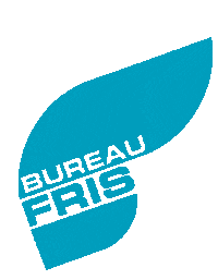 Bureau-Fris logo blue sociale zaken socialezaken Sticker