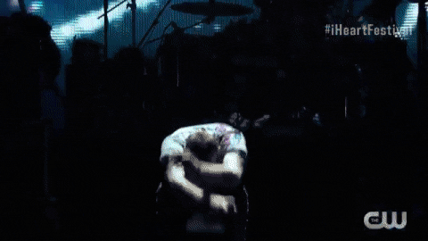 coldplay jumping GIF by iHeartRadio