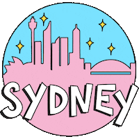 city australia Sticker by Martina Martian