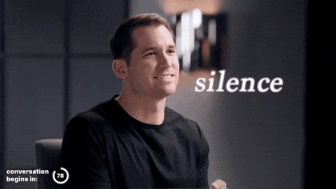 Silence Shut Up GIF by VaynerSpeakers