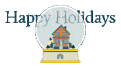 Happy Holidays Snow Globe Sticker by Vacasa