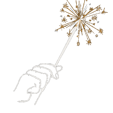 Fireworks Sparkler Sticker